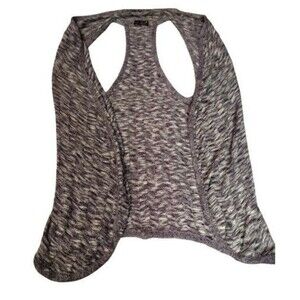 Questions by Say What? Space Dye Knit Racerback Vest Purple White One...